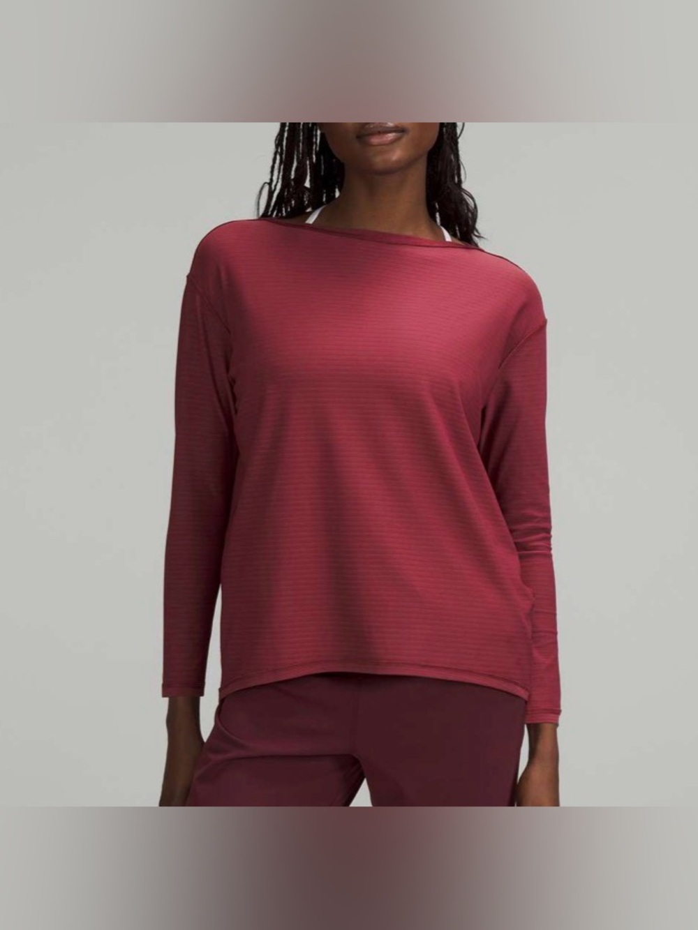 Lululemon Back In Action Long Sleeve Shirt 10/12